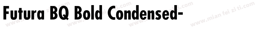 Futura BQ Bold Condensed字体转换